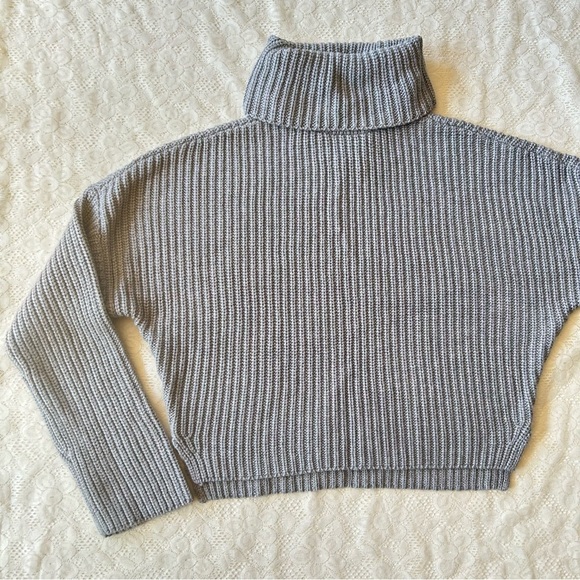 Abercrombie & Fitch Avery Turtleneck Sweater grey XXS - Picture 7 of 16